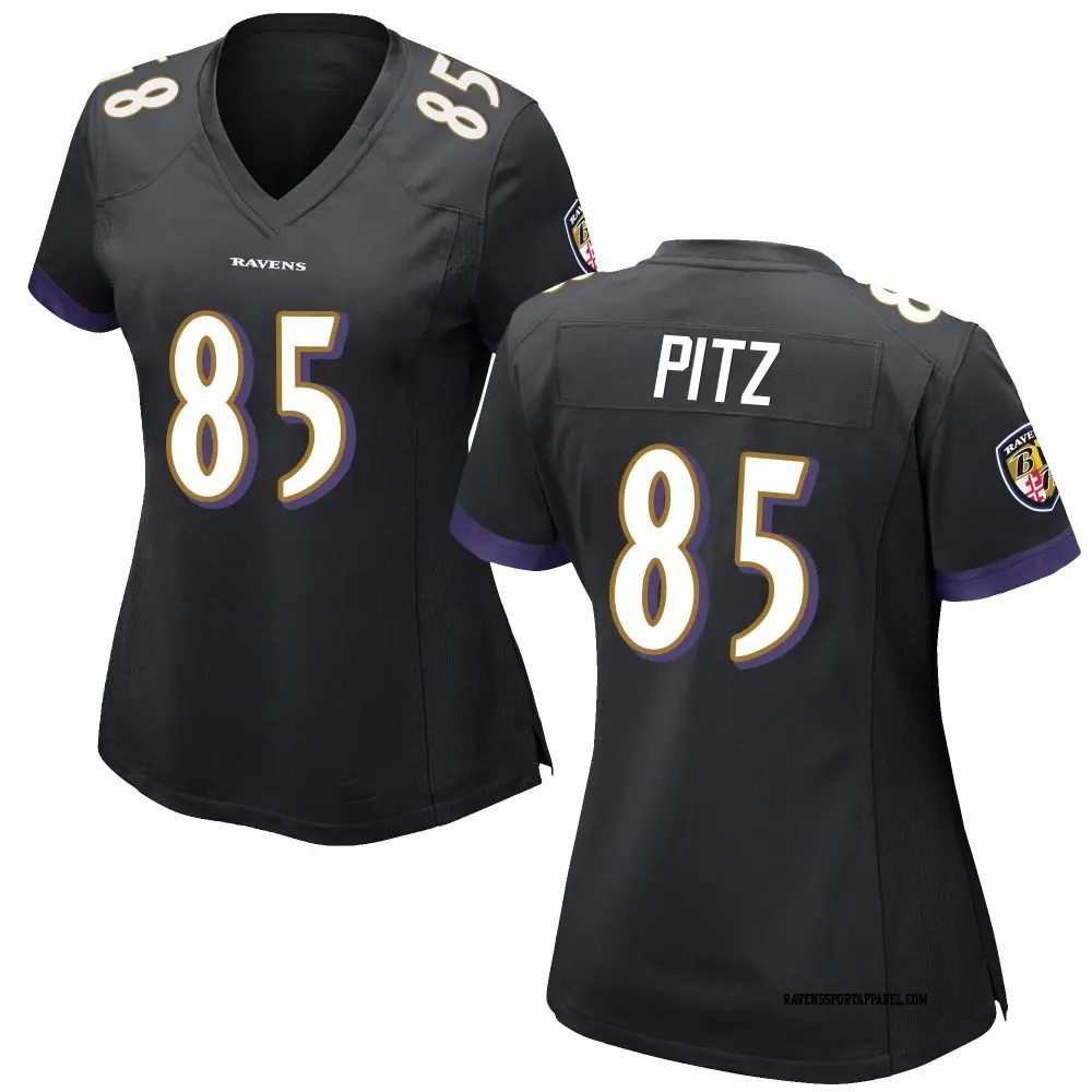 Game Black Women's Sam Pitz Baltimore Ravens Jersey