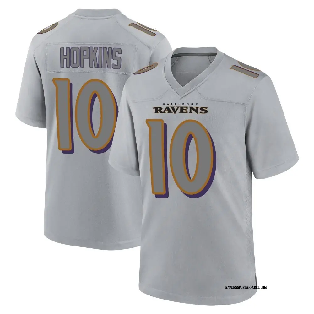 Game Gray Youth DeAndre Hopkins Baltimore Ravens Atmosphere Fashion Jersey