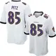 Game White Youth Sam Pitz Baltimore Ravens Jersey