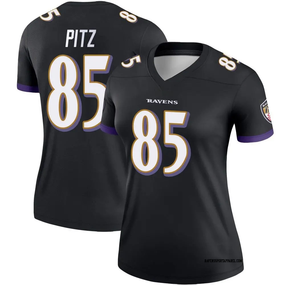 Legend Black Women's Sam Pitz Baltimore Ravens Jersey