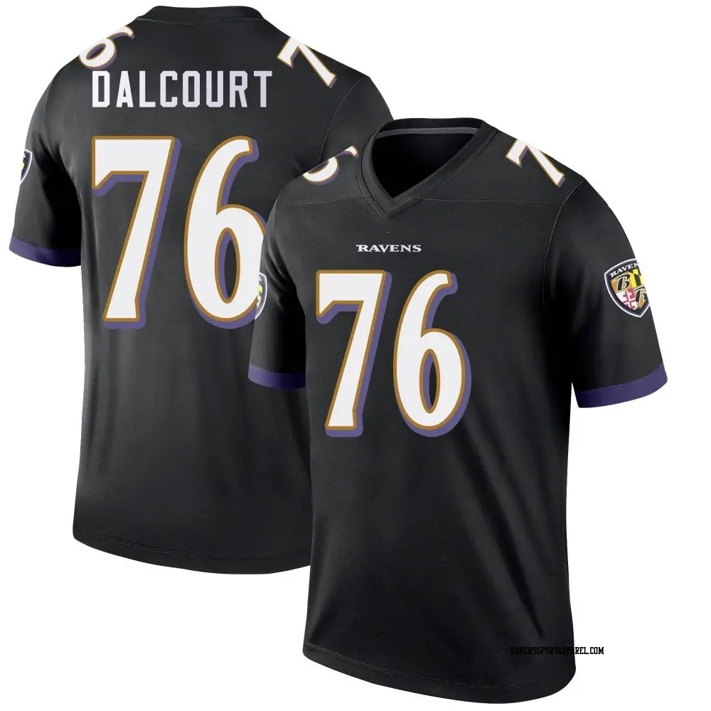 Legend Black Youth Darrian Dalcourt Baltimore Ravens Jersey