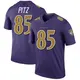 Legend Purple Men's Sam Pitz Baltimore Ravens Color Rush Jersey