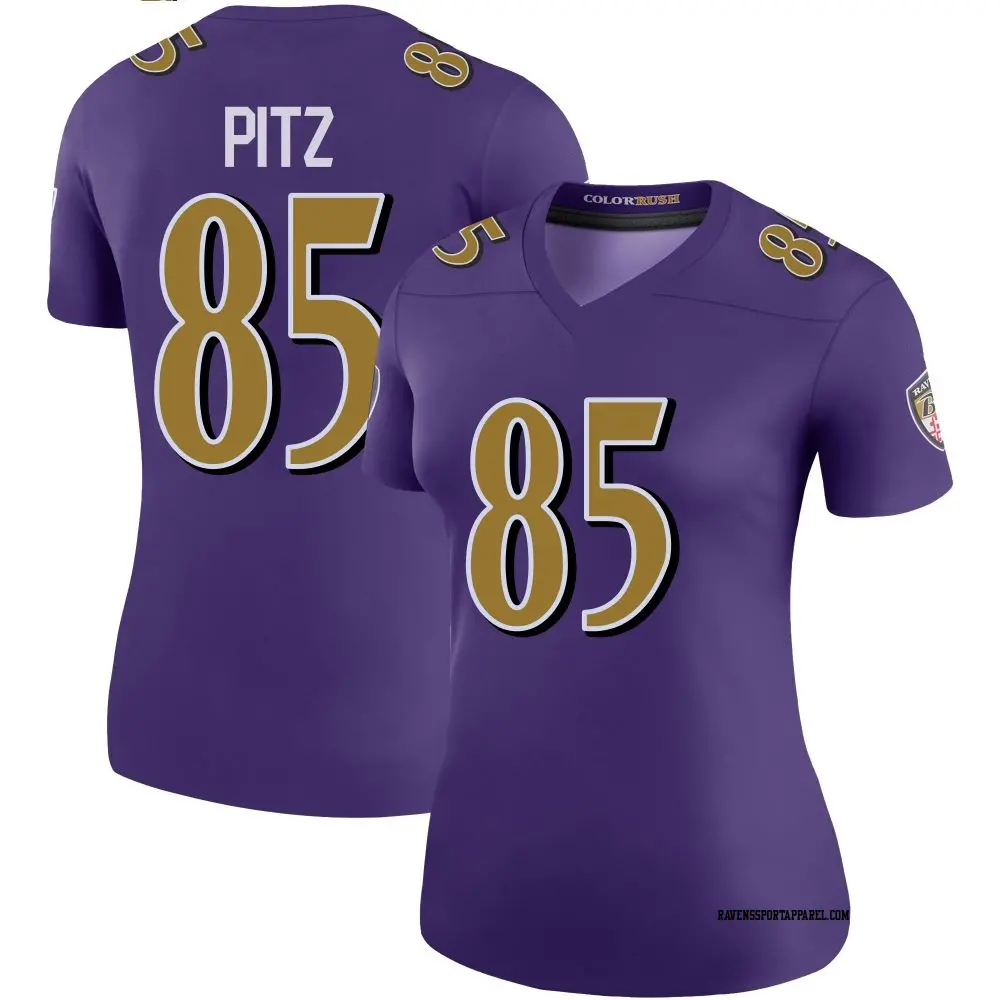 Legend Purple Women's Sam Pitz Baltimore Ravens Color Rush Jersey