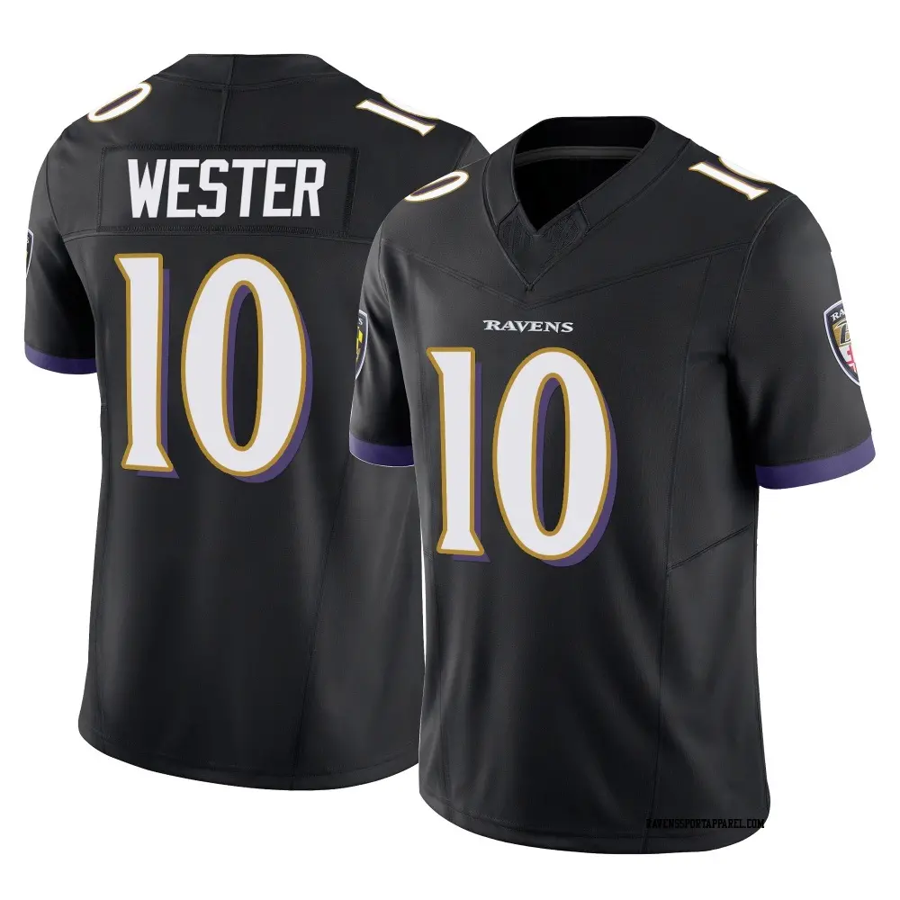 Limited Black Men's LaJohntay Wester Baltimore Ravens Vapor F.U.S.E. Jersey