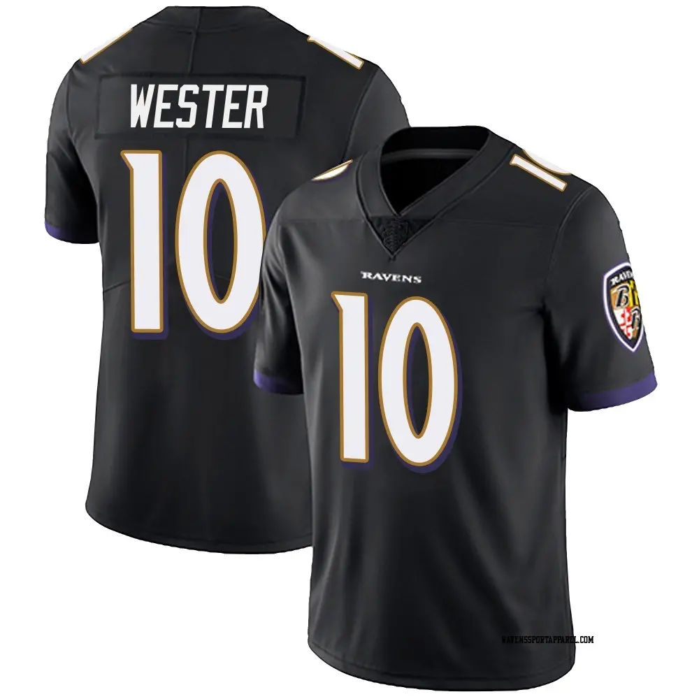 Limited Black Youth LaJohntay Wester Baltimore Ravens Alternate Vapor Untouchable Jersey