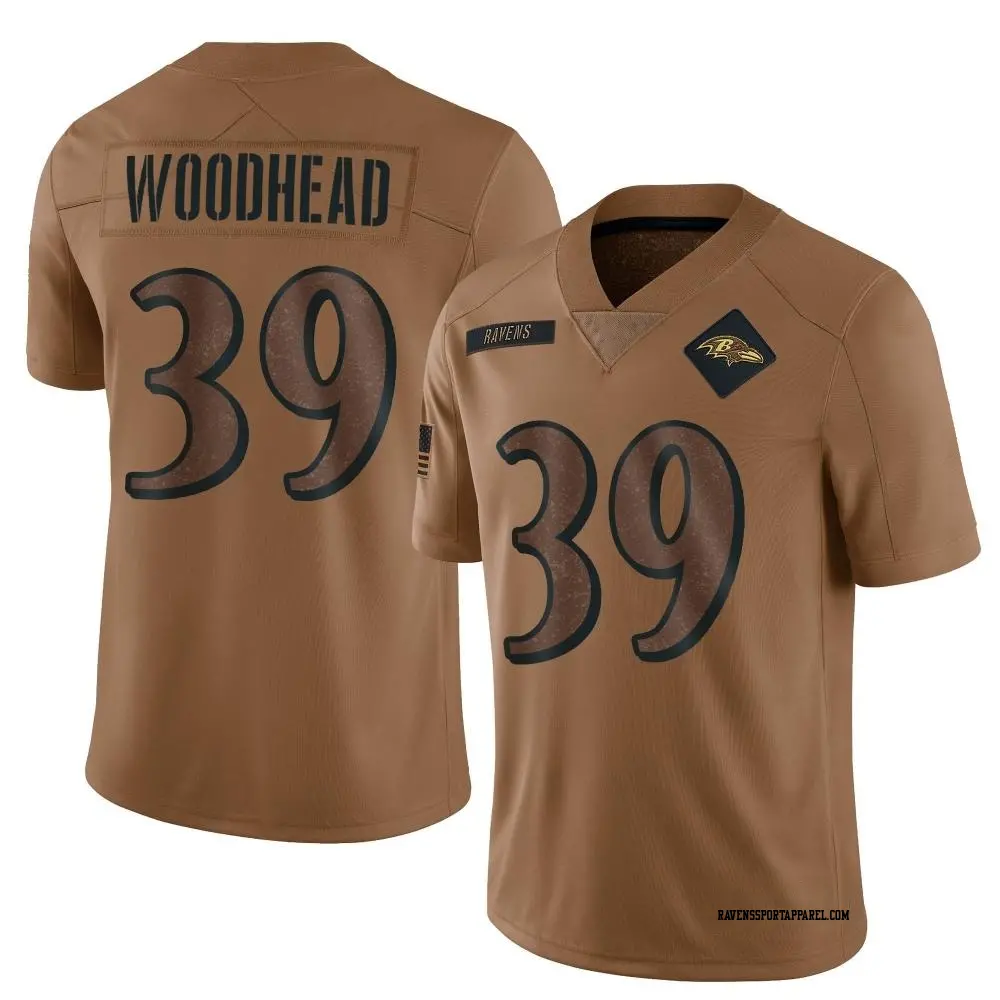 Limited Brown Youth Danny Woodhead Baltimore Ravens 2023 Salute To Service Jersey