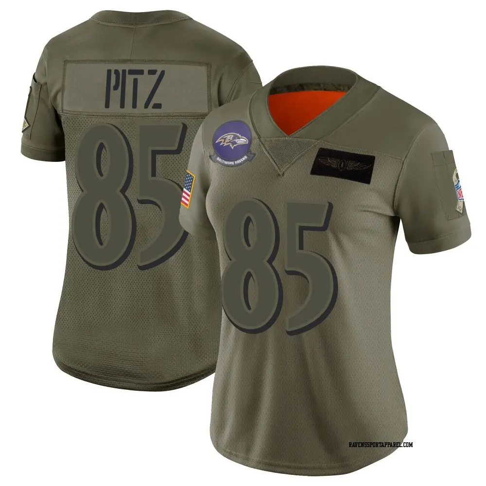 Limited Camo Women's Sam Pitz Baltimore Ravens 2019 Salute to Service Jersey