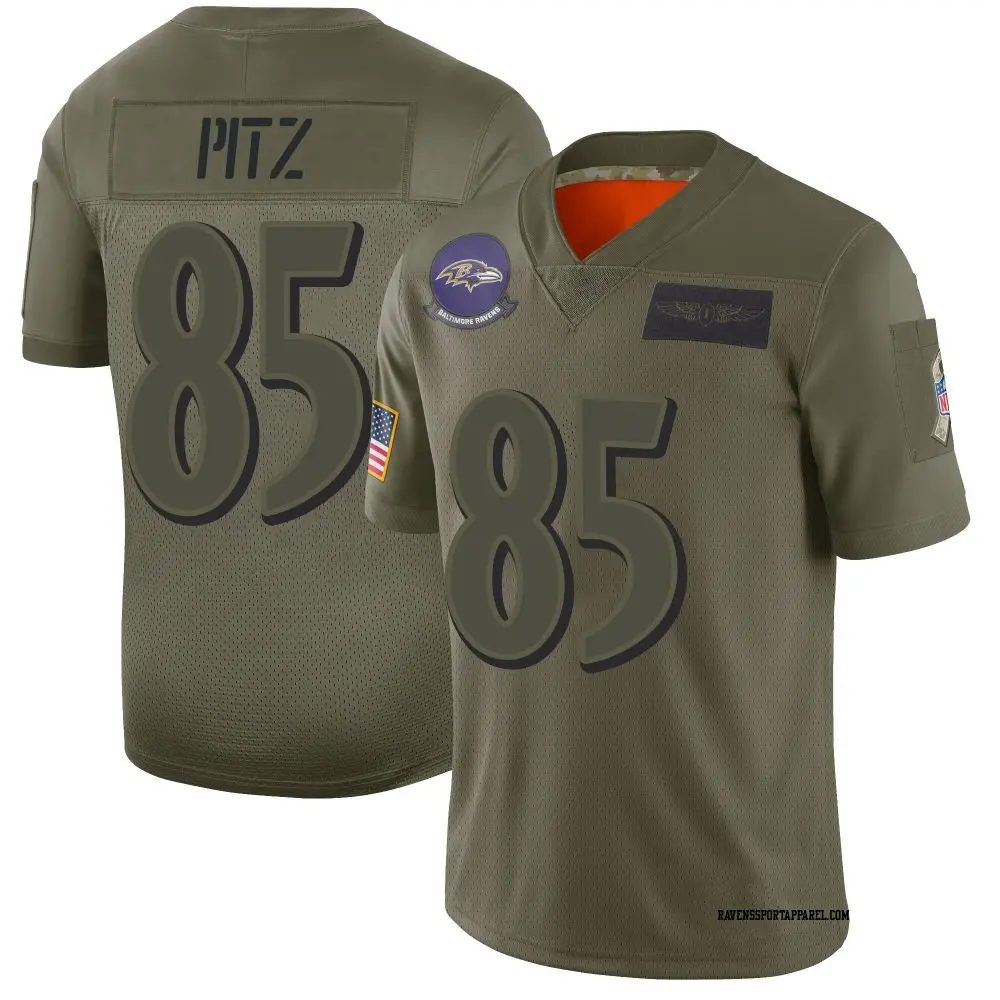 Limited Camo Youth Sam Pitz Baltimore Ravens 2019 Salute to Service Jersey