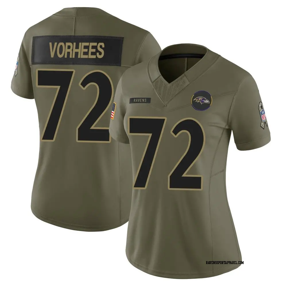 NFLレイブンズ#72 Andrew Vorhees実使用ジャージ2024 Andrew Vorhees Jersey for Men, Women and Kids - Ravens Store
