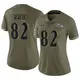 Limited Olive Women's Dayton Wade Baltimore Ravens 2022 Salute To Service Jersey