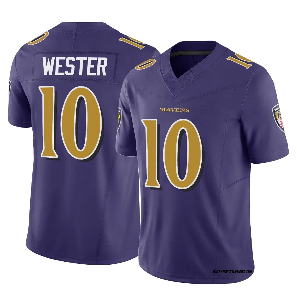Limited Purple Youth LaJohntay Wester Baltimore Ravens Vapor F.U.S.E. Jersey