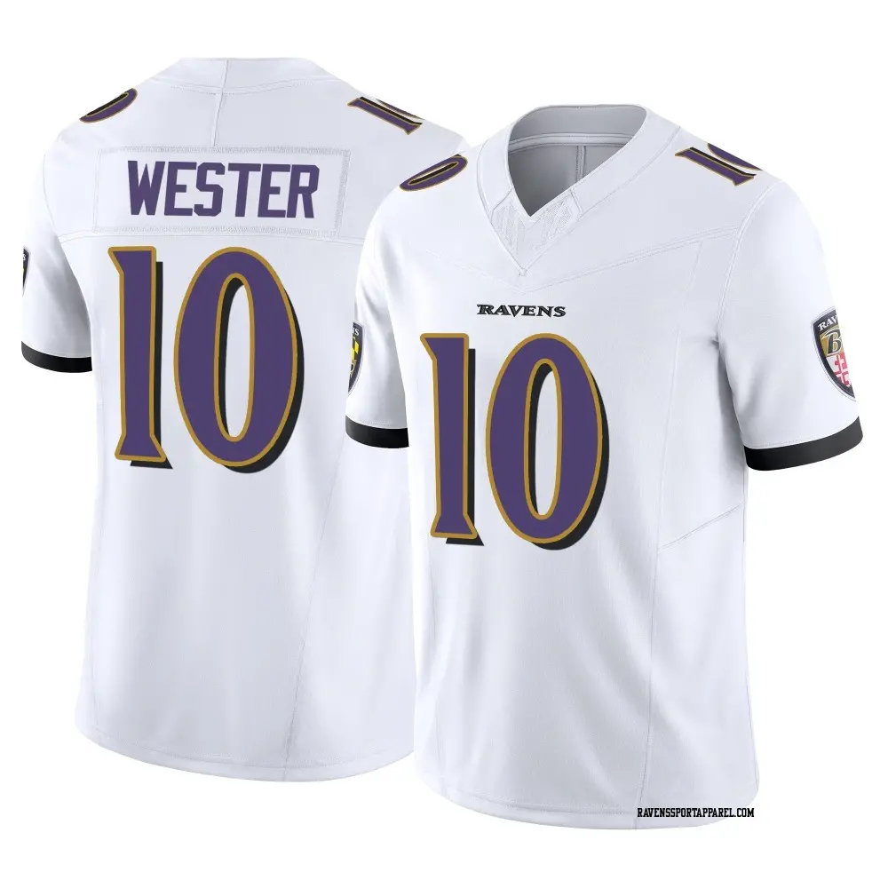 Limited White Men's LaJohntay Wester Baltimore Ravens Vapor F.U.S.E. Jersey