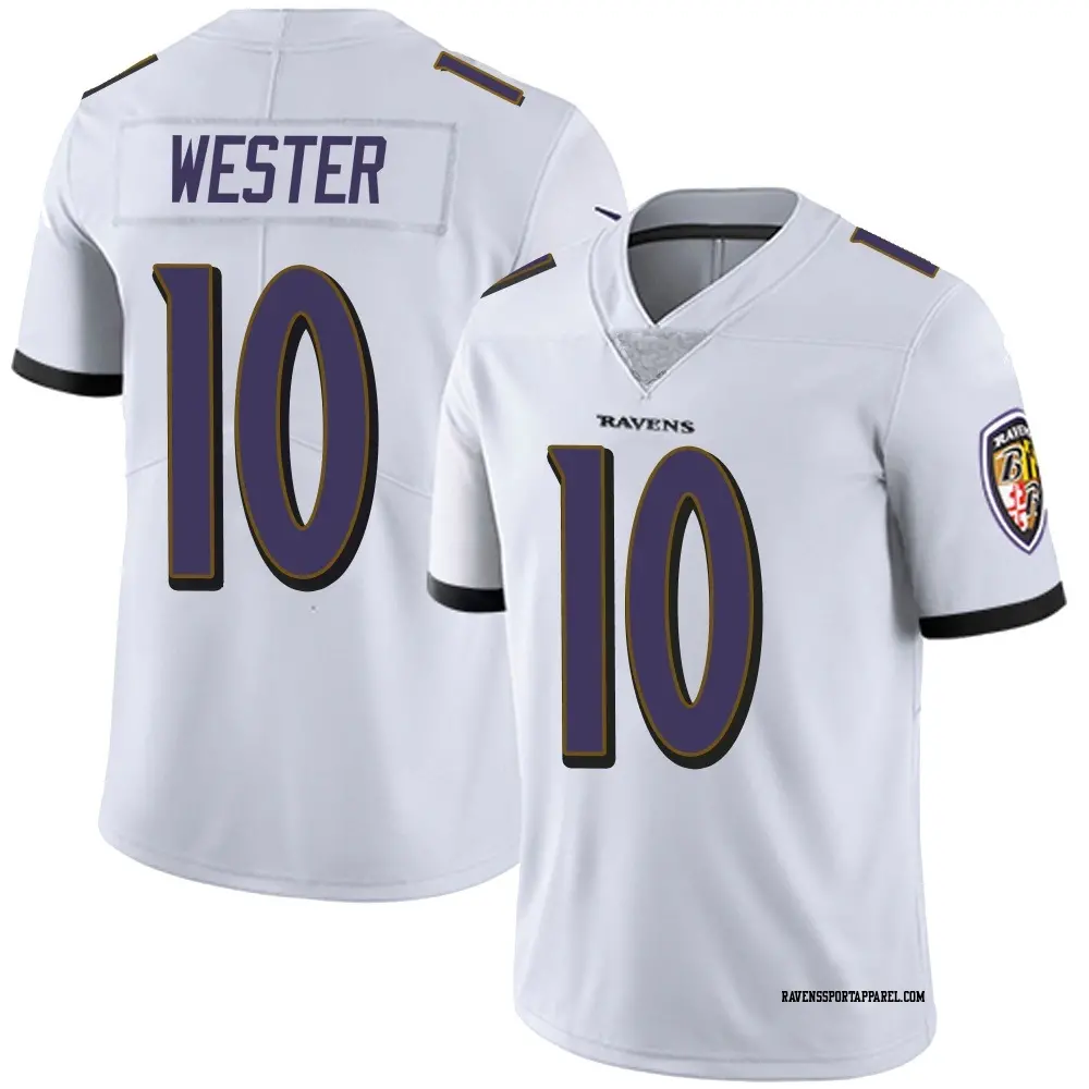 Limited White Men's LaJohntay Wester Baltimore Ravens Vapor Untouchable Jersey