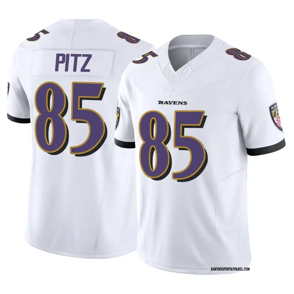 Limited White Men's Sam Pitz Baltimore Ravens Vapor F.U.S.E. Jersey