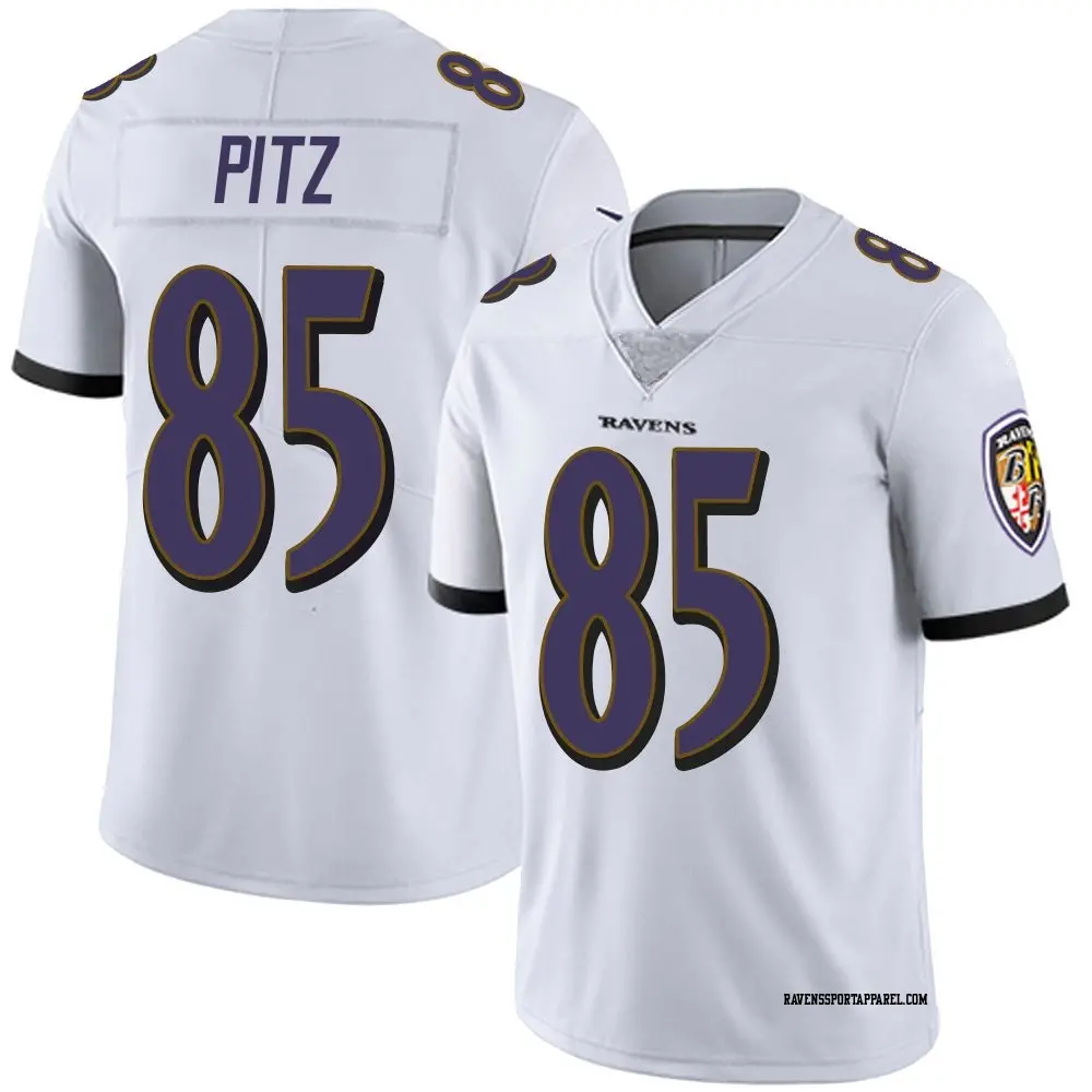Limited White Men's Sam Pitz Baltimore Ravens Vapor Untouchable Jersey