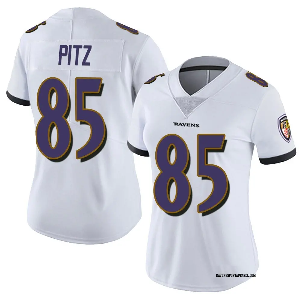 Limited White Women's Sam Pitz Baltimore Ravens Vapor Untouchable Jersey