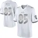 Limited White Youth Sam Pitz Baltimore Ravens Platinum Jersey